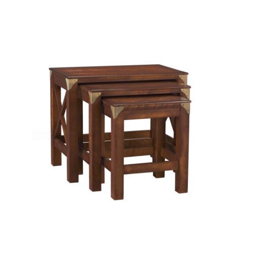 Balmoral Chestnut Nest of 3 Tables