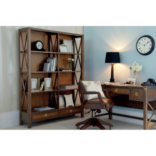 Balmoral Chestnut Double Bookcase