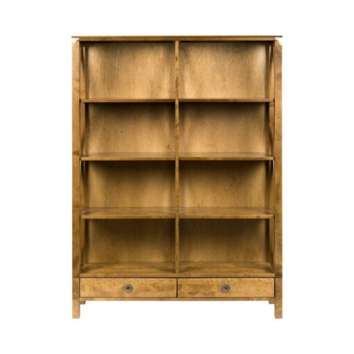 Balmoral Honey Double Bookcase