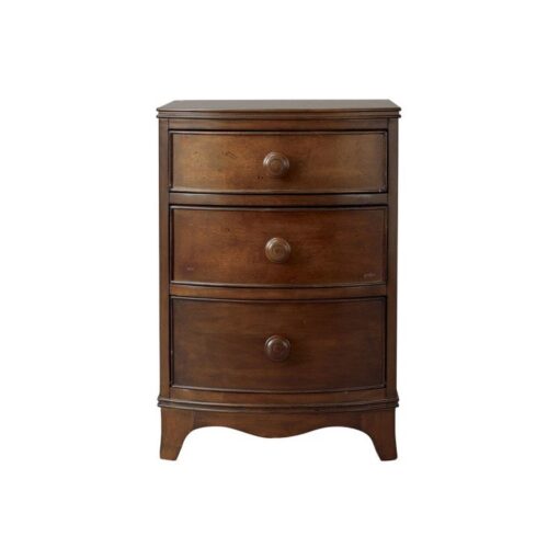 Broughton – Dark 3 Drawer Side Table