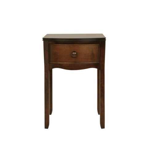 Broughton – Dark 1 Drawer Bedside Table