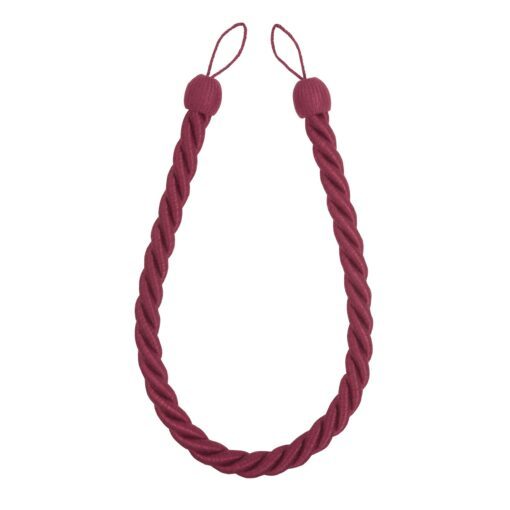 Raspberry Rope Curtain Tie Back