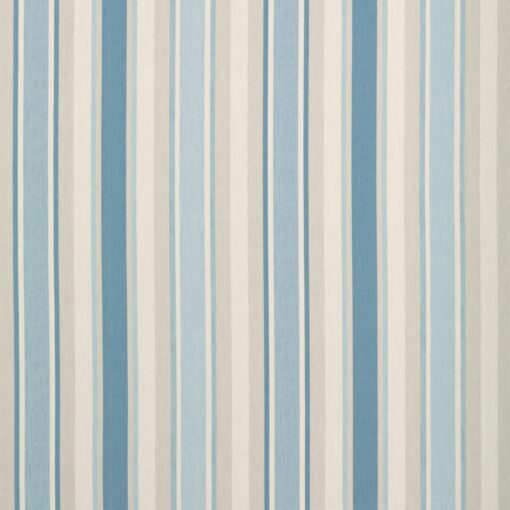 Awning Stripe Seaspray Cotton/Linen Fabric