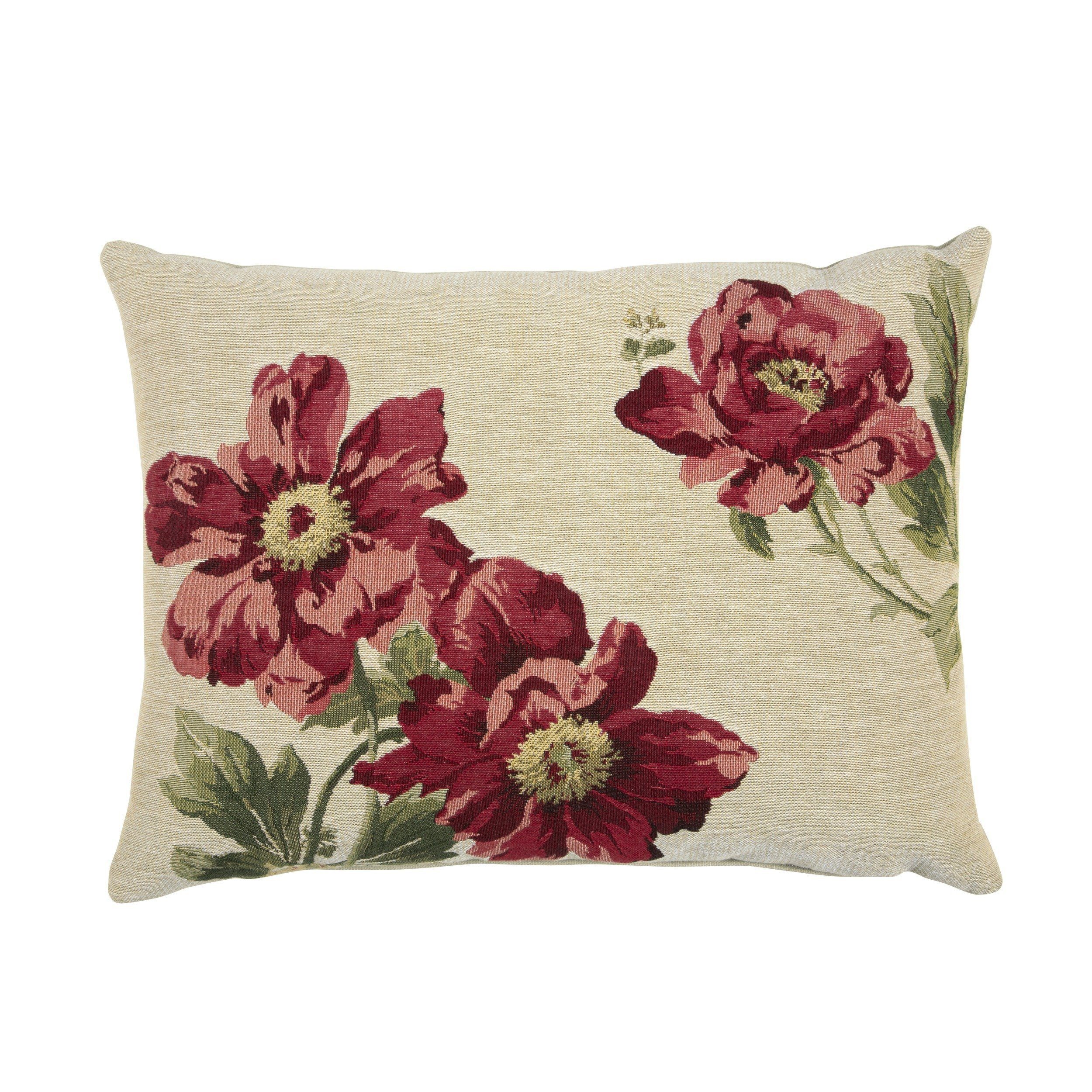 Peony Tapestry Cushion Laura Ashley