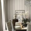 Eaton Stripe Dove Grey/Seaspray Blue Wallpaper