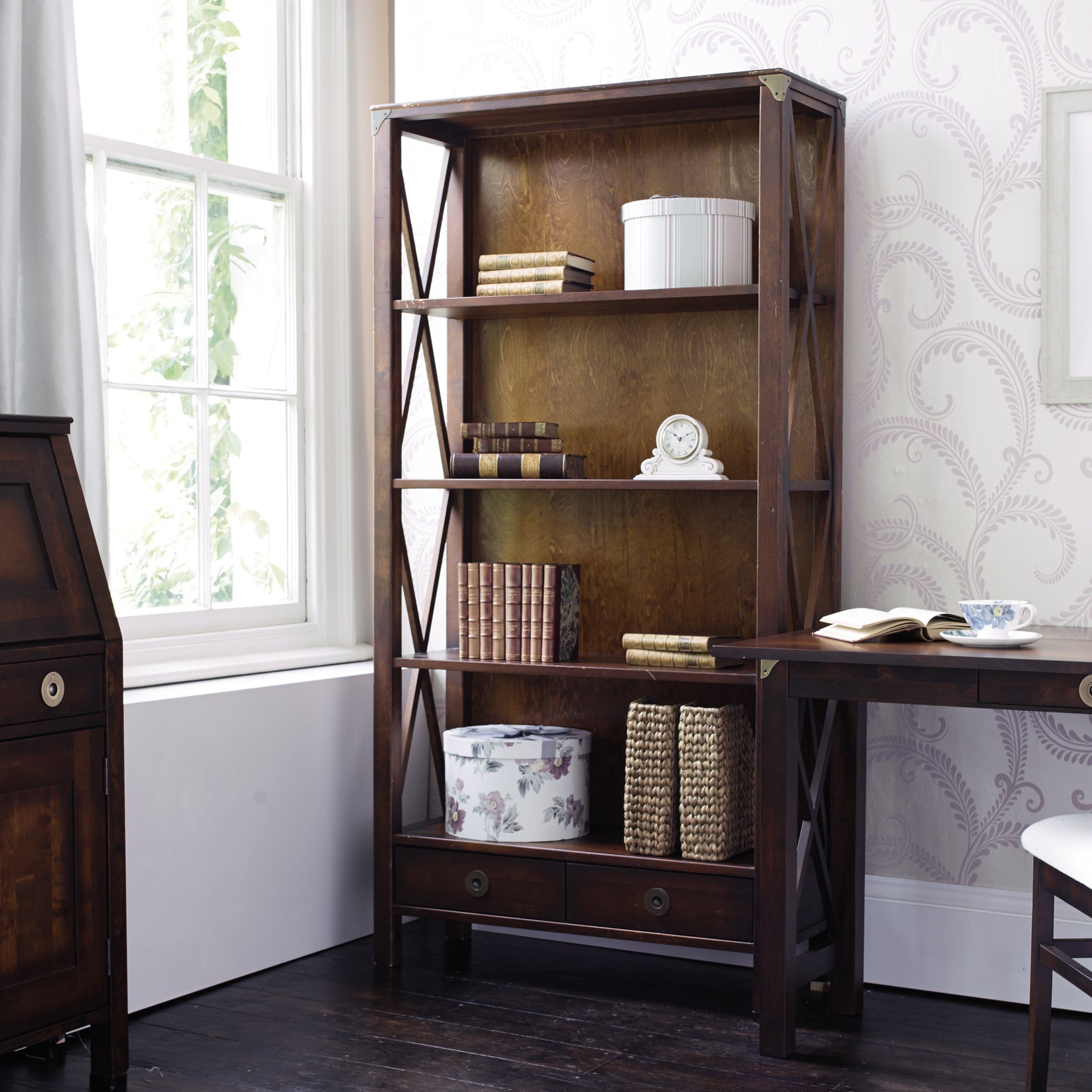 Balmoral Chestnut Bookcase Laura Ashley