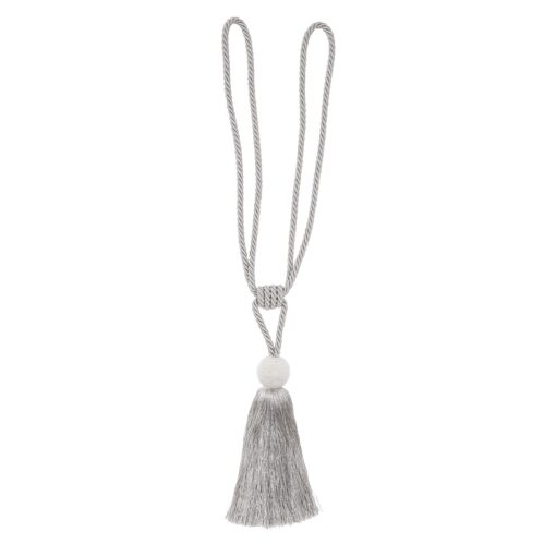 Theodora Dove Grey Tassel Curtain Tie Back