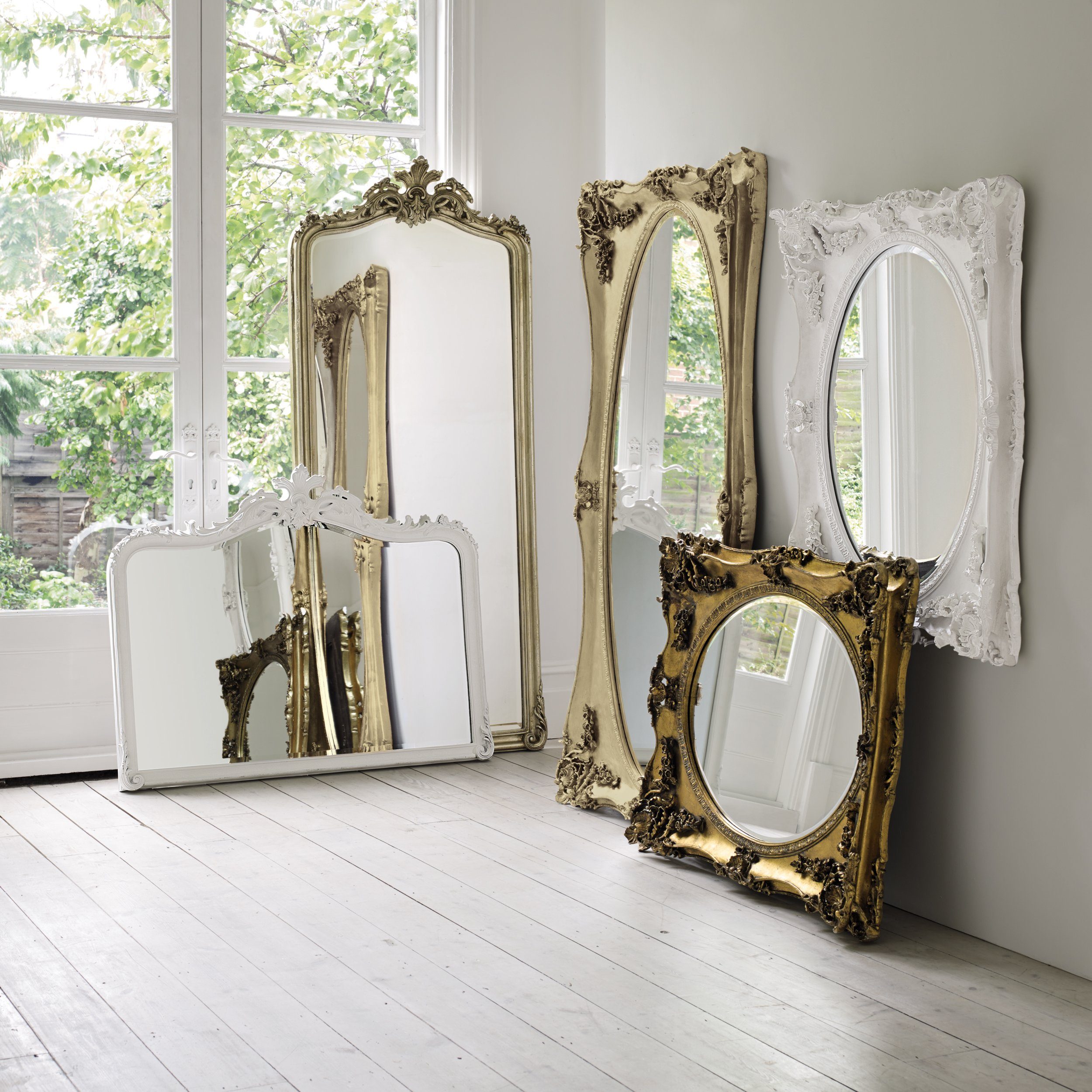 Patricia Champagne Floor Mirror Laura Ashley