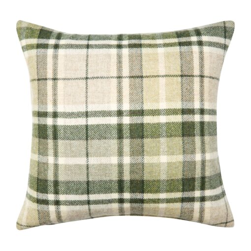 Mulholland Hedgerow Check Wool Cushion