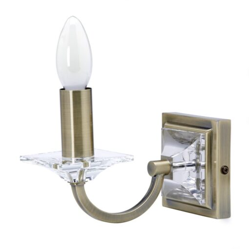 vegglampe antikk messing