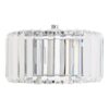 vegglampe med glasskrystaller i art deco design