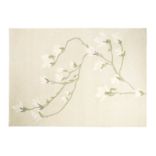 gulvteppe med magnoliaer