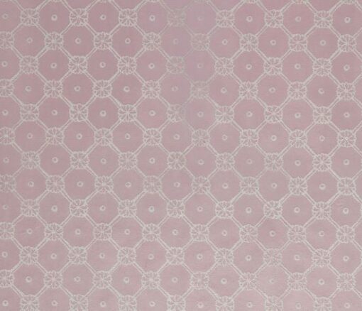 rosa geometrisk møbelstoff i fløyel