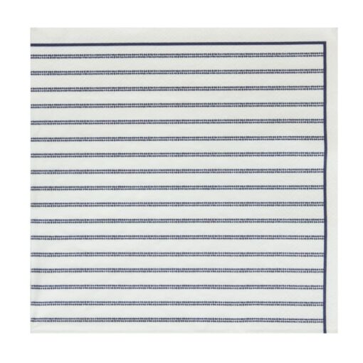 Candy Stripes, servietter med hvitt og blått mønster