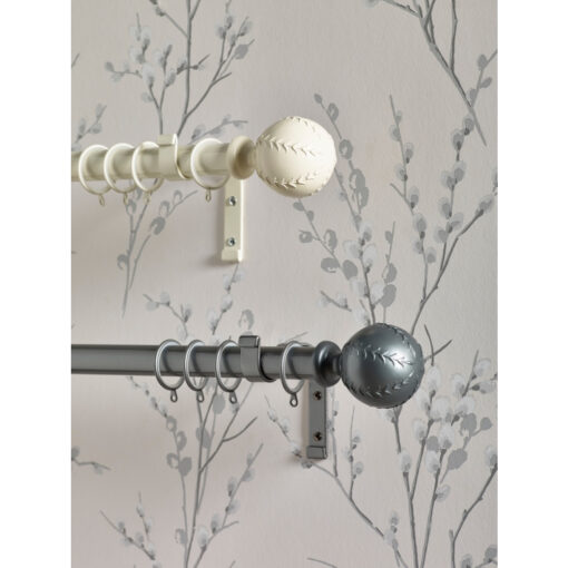 Laura Ashley 28mm Swirl Pole (Cream)